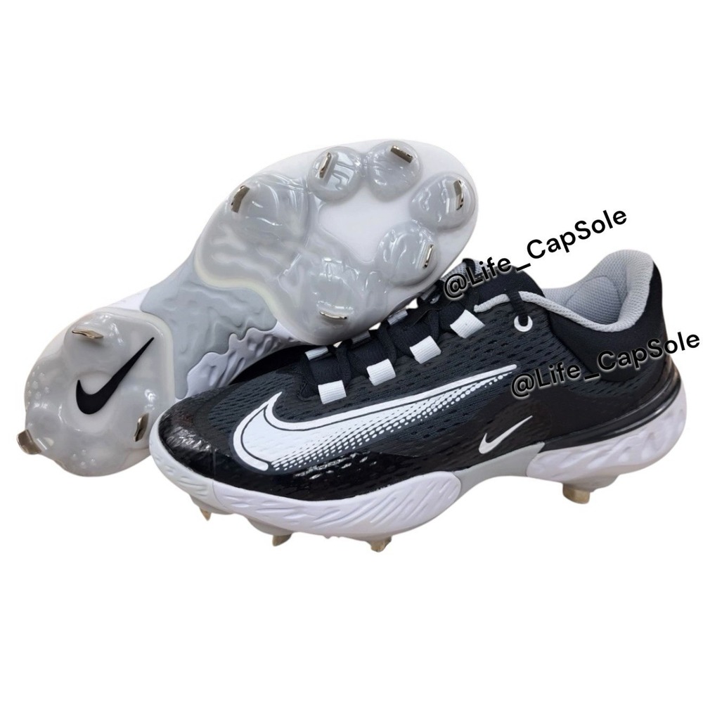 Size 8 Nike Alpha Huarache Elite 4 Baseball‎ Cleats Black DJ6521-011 Men's NEW